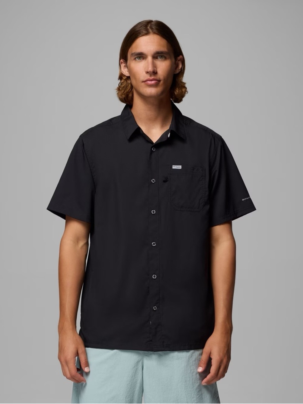Men’s Columbia PFG Slack Tide Camp Fishing Shirt | Black | Size XXL | 1577051